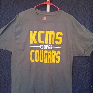 Gray KCMS Cooper Cougars Kids T-Shirt